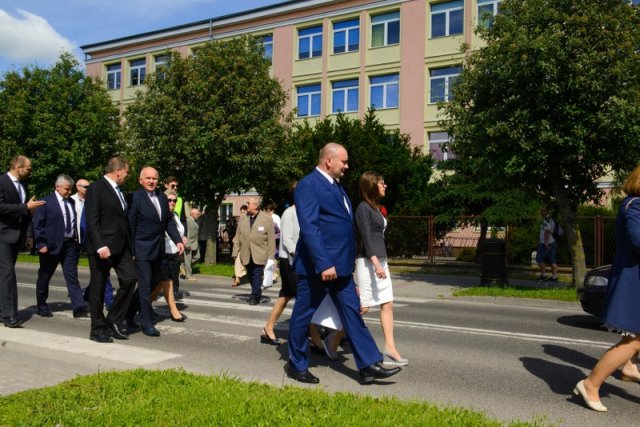 Przemarsz uczestników Jubileuszu 100-lecia Jagiełły